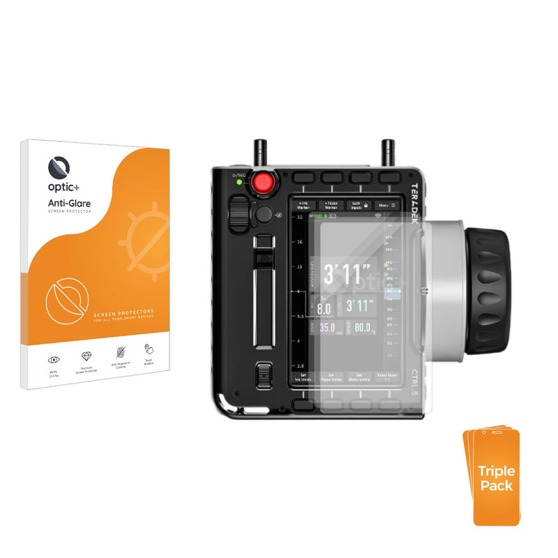 3-pack of Anti-Glare Screen Protectors for Teradek CTRL.5