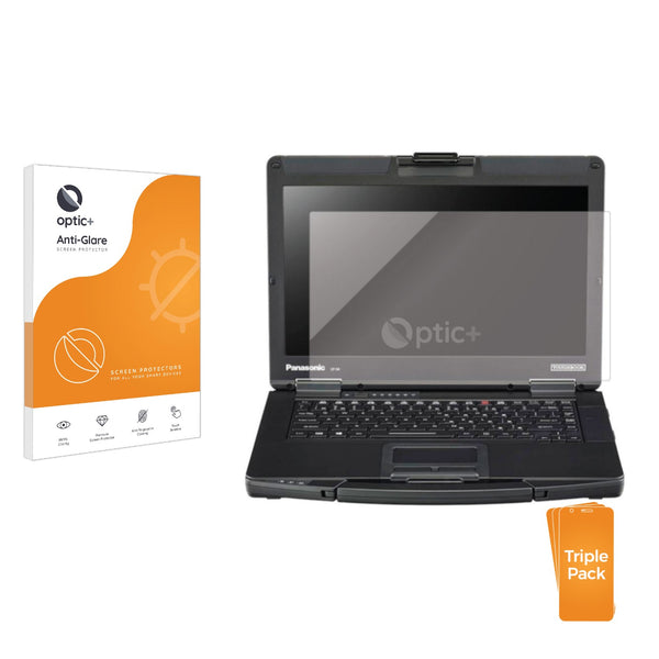 3pk Optic+ Anti-Glare Screen Protectors for Panasonic Toughbook CF-54