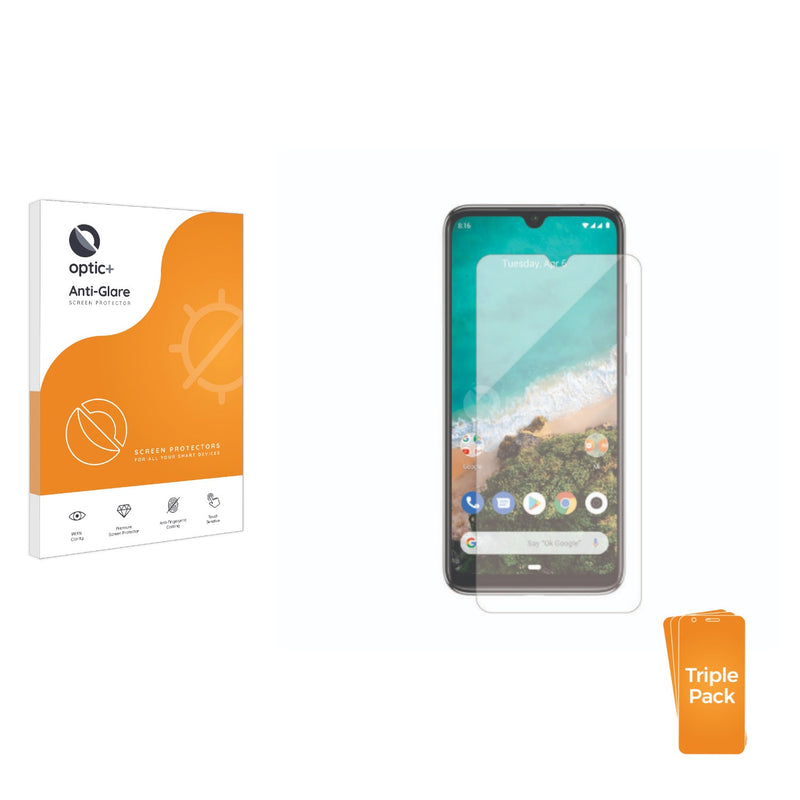 3pk Optic+ Anti-Glare Screen Protectors for Xiaomi Redmi A3