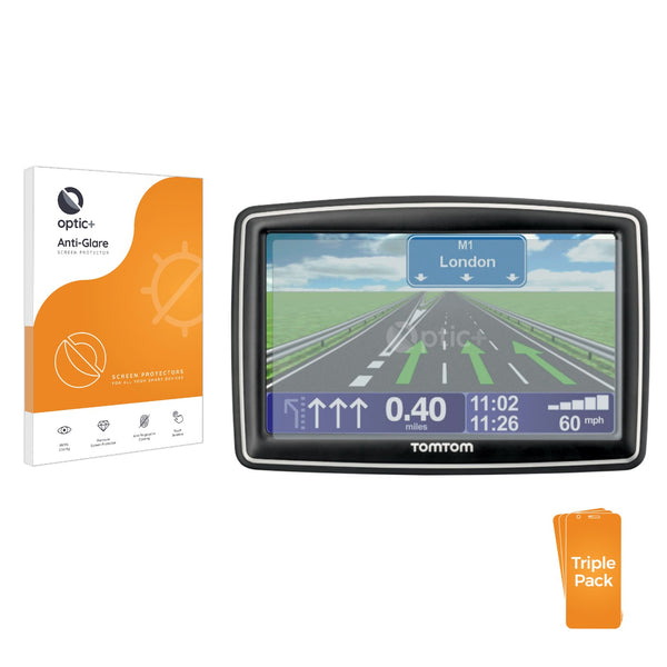 3pk Optic+ Anti-Glare Screen Protectors for TomTom XXL 540