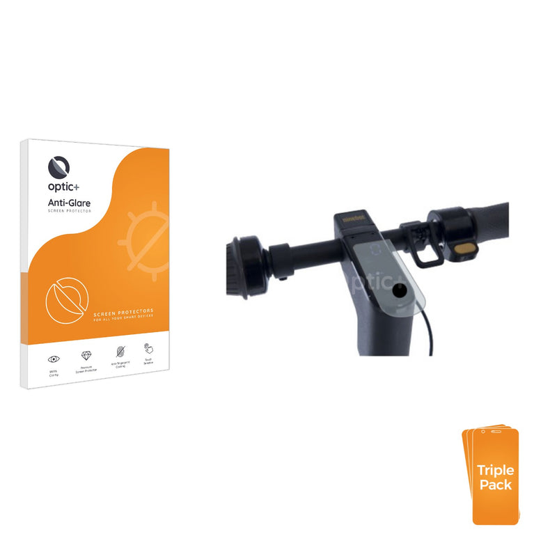 3pk Optic+ Anti-Glare Screen Protectors for Segway Ninebot KickScooter MAX G30