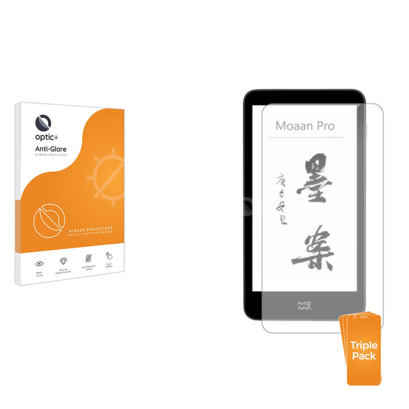 3pk Optic+ Anti-Glare Screen Protectors for Xiaomi Moaan InkPalm 5