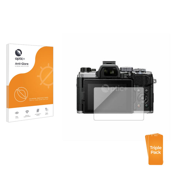 3pk Optic+ Anti-Glare Screen Protectors for Olympus OM System OM-5