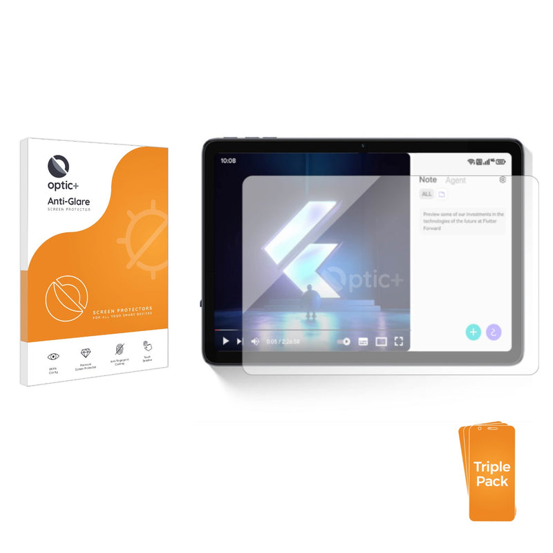 3pk Optic+ Anti-Glare Screen Protectors for Umidigi G3 Tab