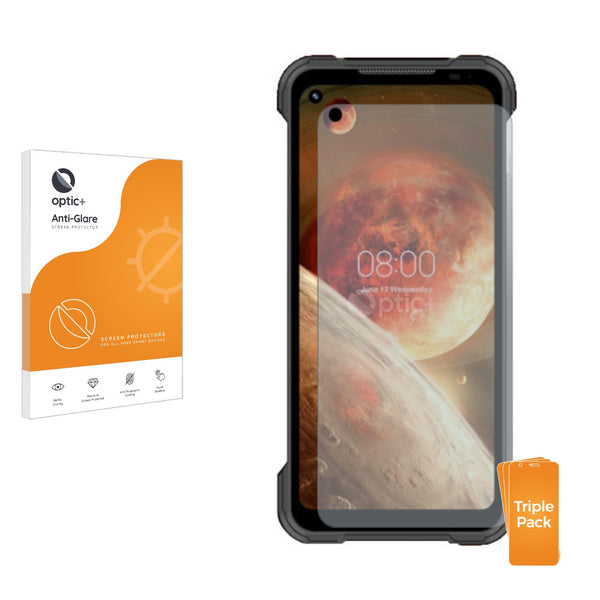 3pk Optic+ Anti-Glare Screen Protectors for Doogee S97 Pro