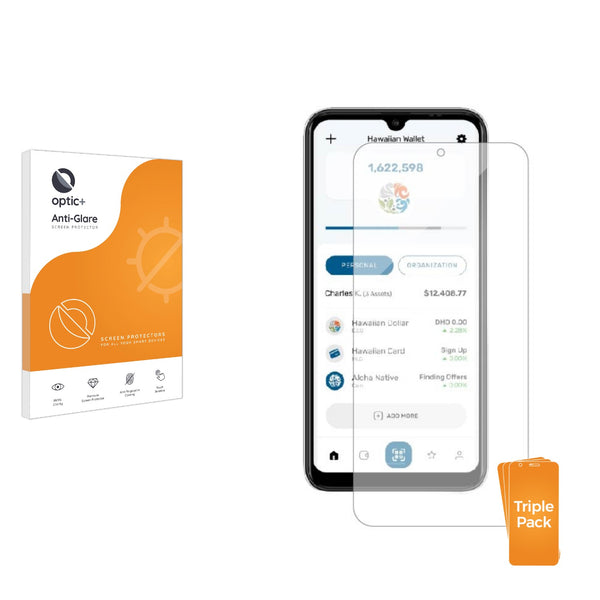 3pk Optic+ Anti-Glare Screen Protectors for ClearPHONE 224-A