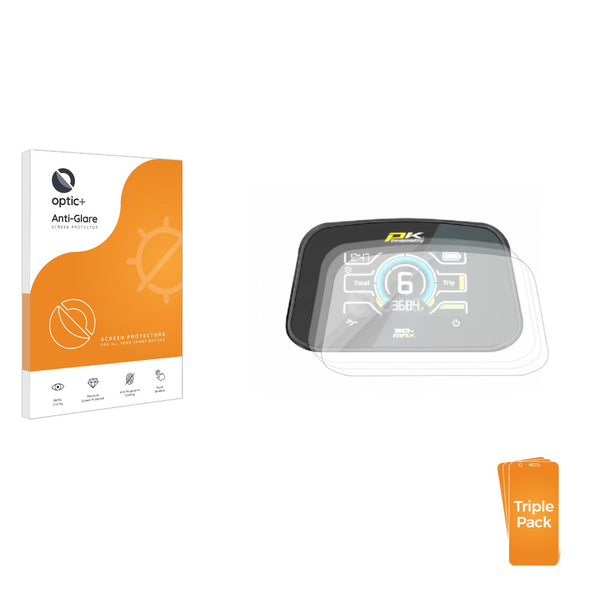 3-pack of Anti-Glare Screen Protectors for PowaKaddy CT6 2025