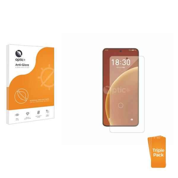 3pk Optic+ Anti-Glare Screen Protectors for Meizu 21 Pro