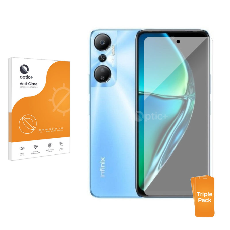 3pk Optic+ Anti-Glare Screen Protectors for Infinix Hot 40 Pro