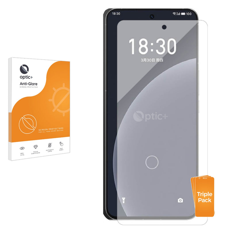 3pk Optic+ Anti-Glare Screen Protectors for Meizu 21