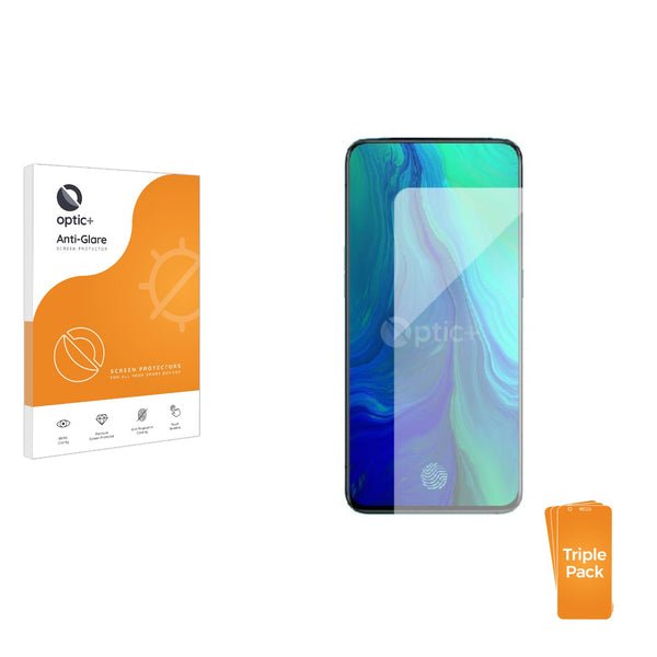 3pk Optic+ Anti-Glare Screen Protectors for Oppo Reno 10x