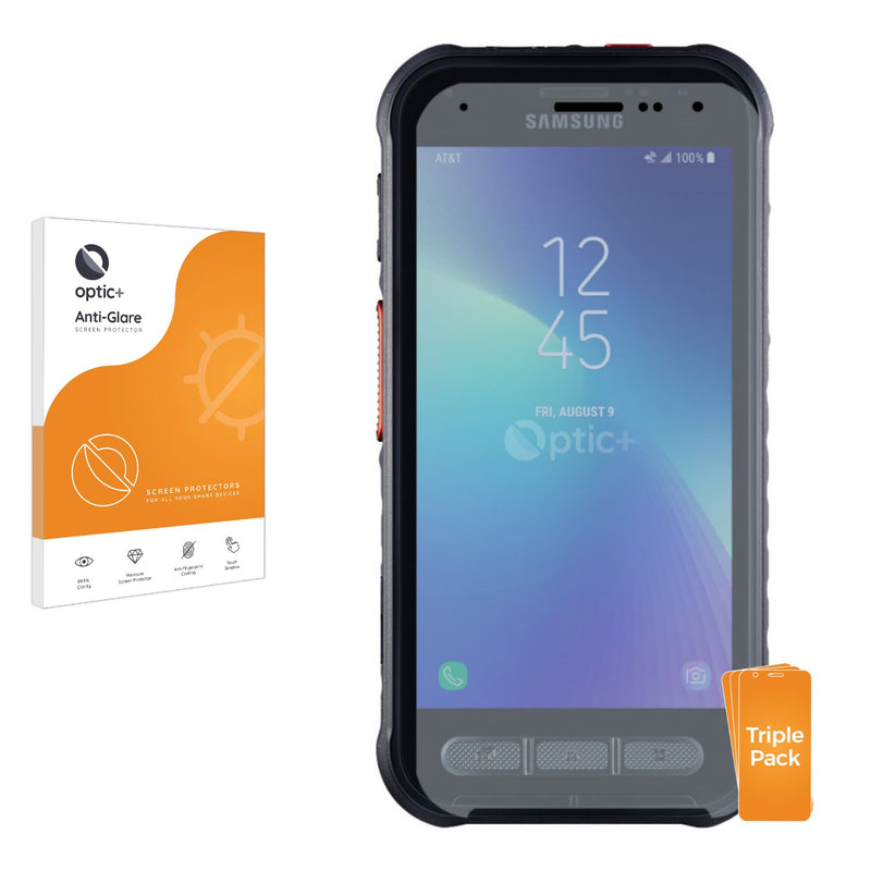 3pk Optic+ Anti-Glare Screen Protectors for Samsung Galaxy Xcover FieldPro