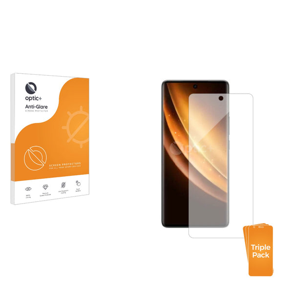 3pk Optic+ Anti-Glare Screen Protectors for Vivo X100s