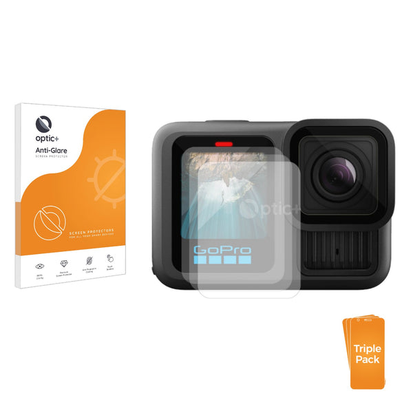 3-pack of Anti-Glare Screen Protectors for GoPro Hero 13 Black Creator Edition