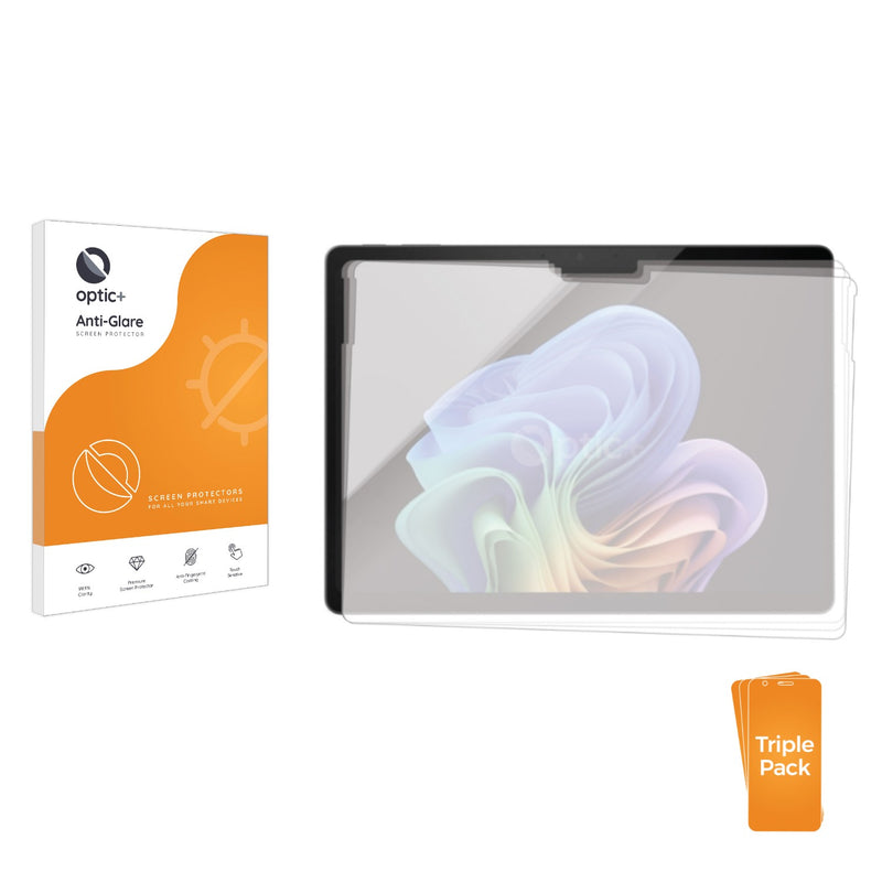 3pk Optic+ Anti-Glare Screen Protectors for Microsoft Surface Pro