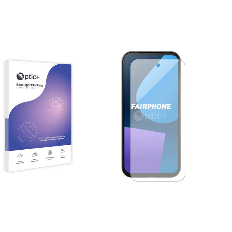 Optic+ Blue Light Blocking Screen Protector for Fairphone 5