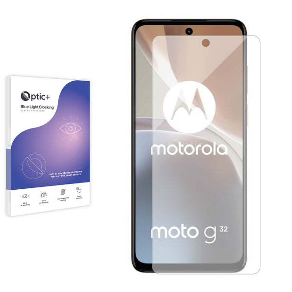 Optic+ Blue Light Blocking Screen Protector for Motorola Moto G32