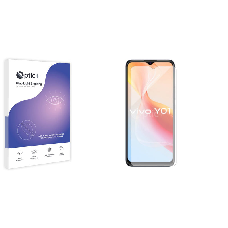 Optic+ Blue Light Blocking Screen Protector for Vivo Y01