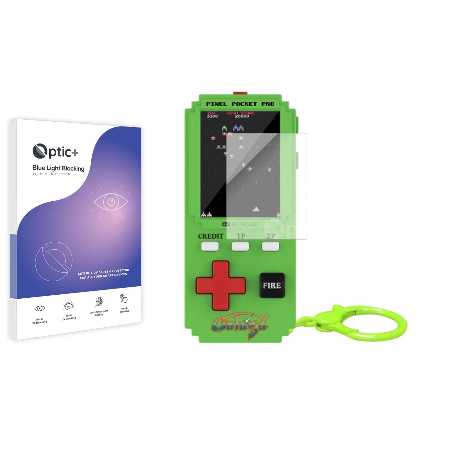 Optic+ Blue Light Blocking Screen Protector for My Arcade Pixel Pocket ...