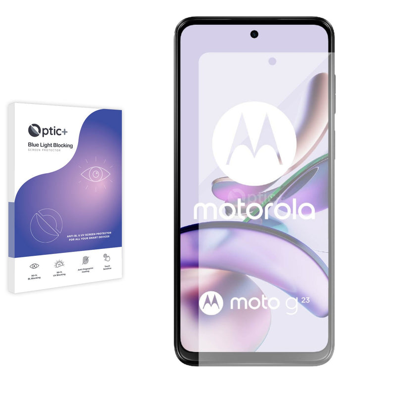 Optic+ Blue Light Blocking Screen Protector for Motorola Moto G23