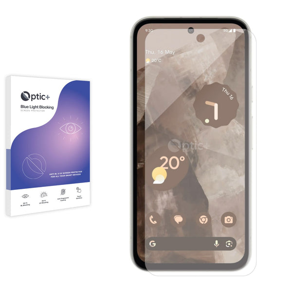 Optic+ Blue Light Blocking Screen Protector for Google Pixel 8a