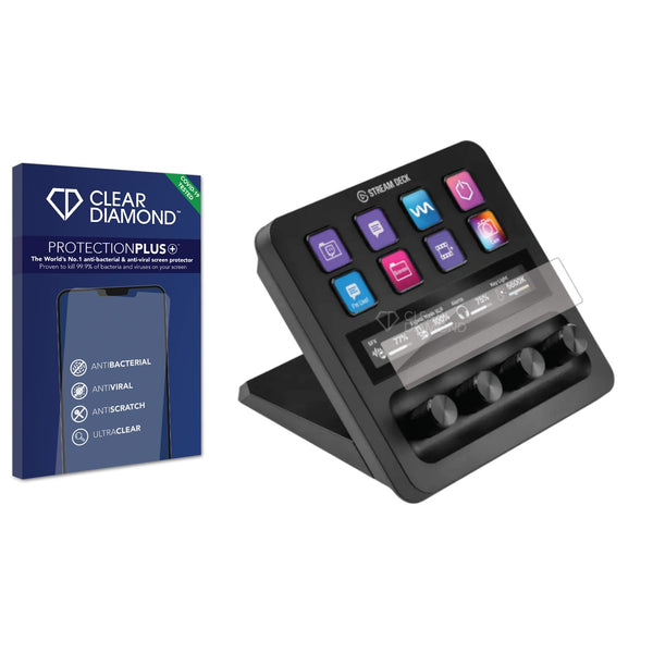 Clear Diamond Anti-viral Screen Protector for Elgato Stream Deck +