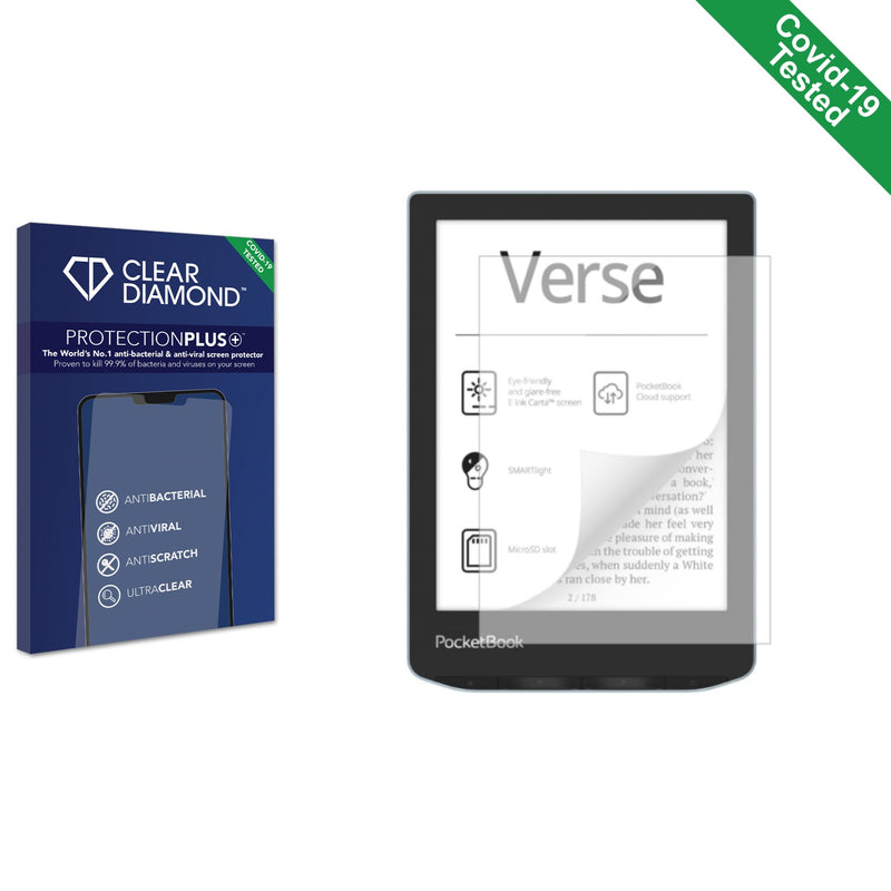 Clear Diamond Anti-viral Screen Protector for PocketBook Verse