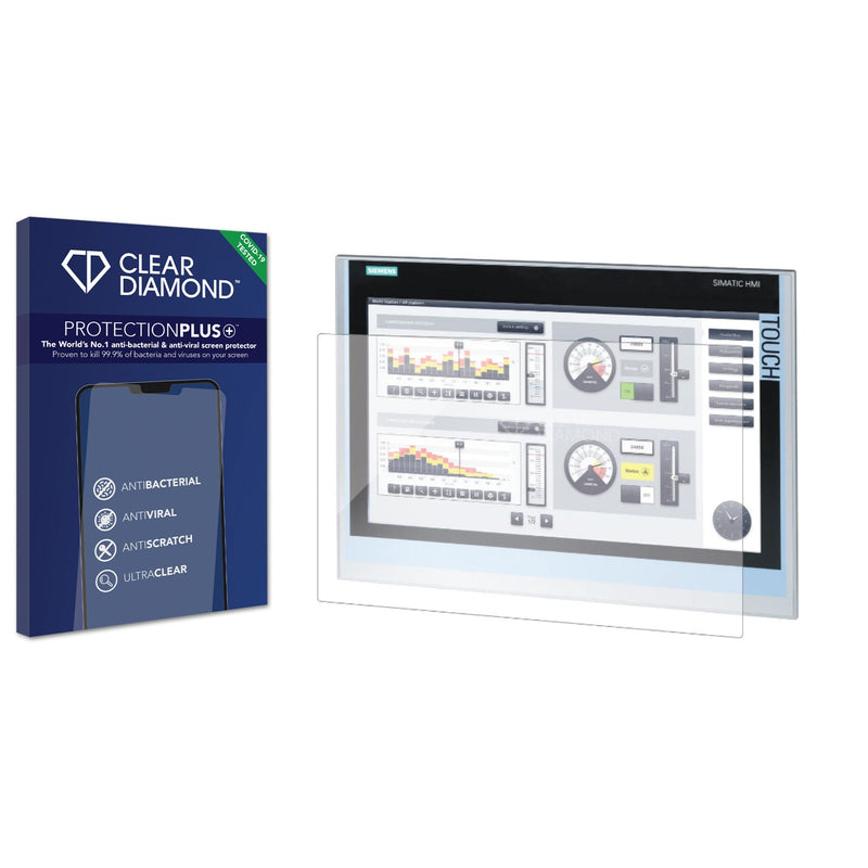 Clear Diamond Anti-viral Screen Protector for Siemens Simatic HMI TP1900 Comfort