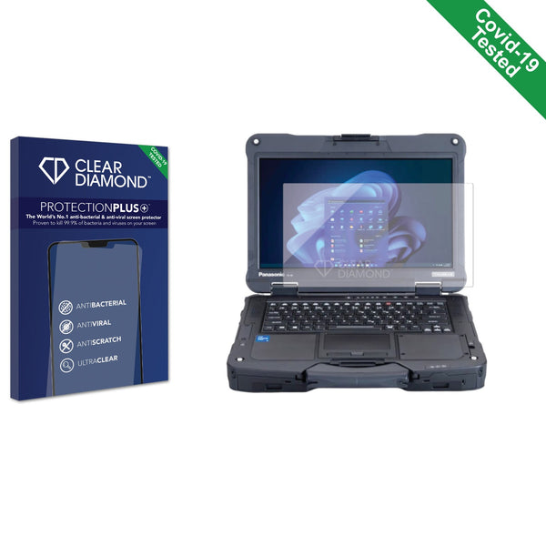 Clear Diamond Anti-viral Screen Protector for Panasonic Toughbook FZ-40