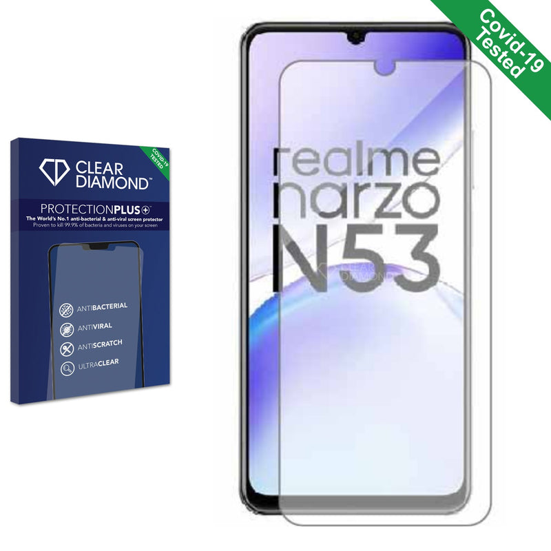 Clear Diamond Anti-viral Screen Protector for realme Narzo  N53