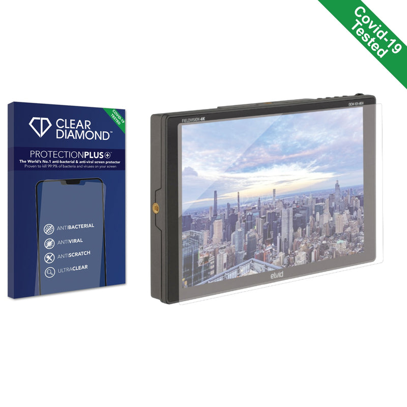 Clear Diamond Anti-viral Screen Protector for Elvid FieldVision 10.1" LCD On-Camera Monitor