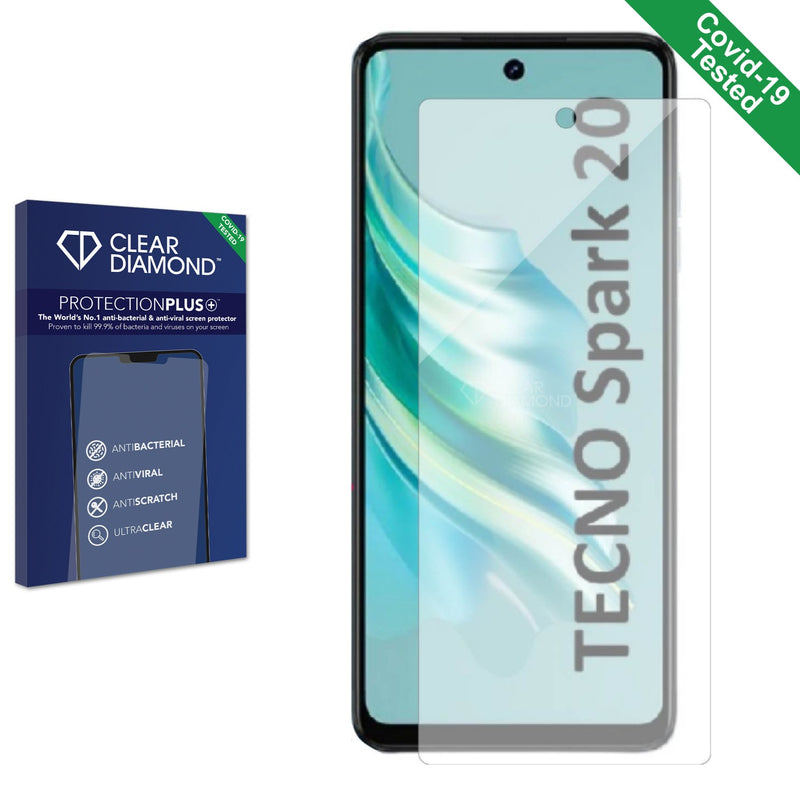 Clear Diamond Anti-viral Screen Protector for Tecno Spark 20