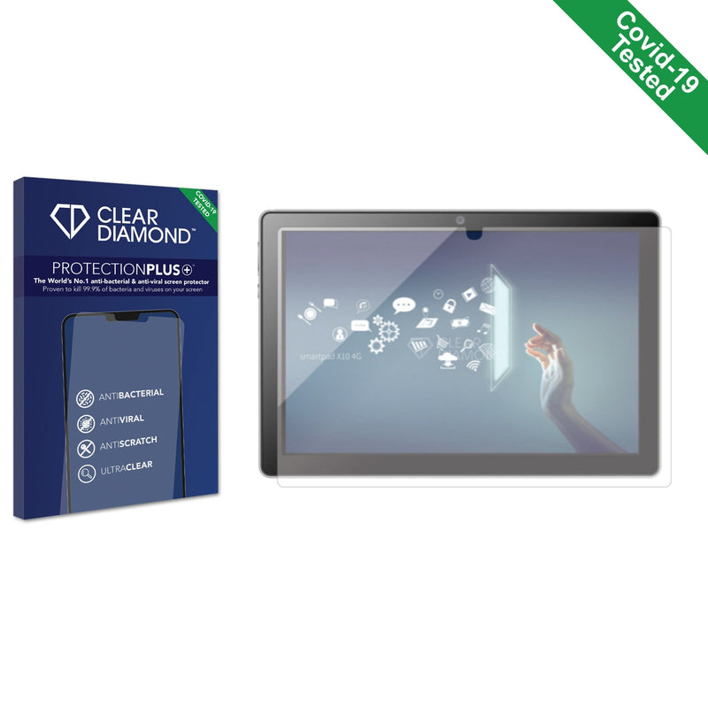 Clear Diamond Anti-viral Screen Protector for Mediacom SmartPad X10 4G