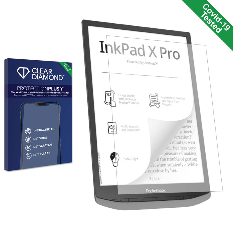 Clear Diamond Anti-viral Screen Protector for PocketBook InkPad X Pro