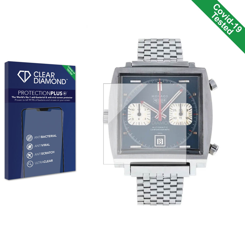 Clear Diamond Anti-viral Screen Protector for TAG Heuer Monaco Vintage 1133