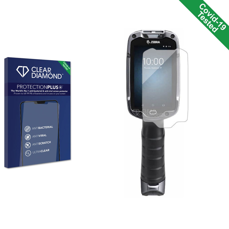 Clear Diamond Anti-viral Screen Protector for Zebra TC8300