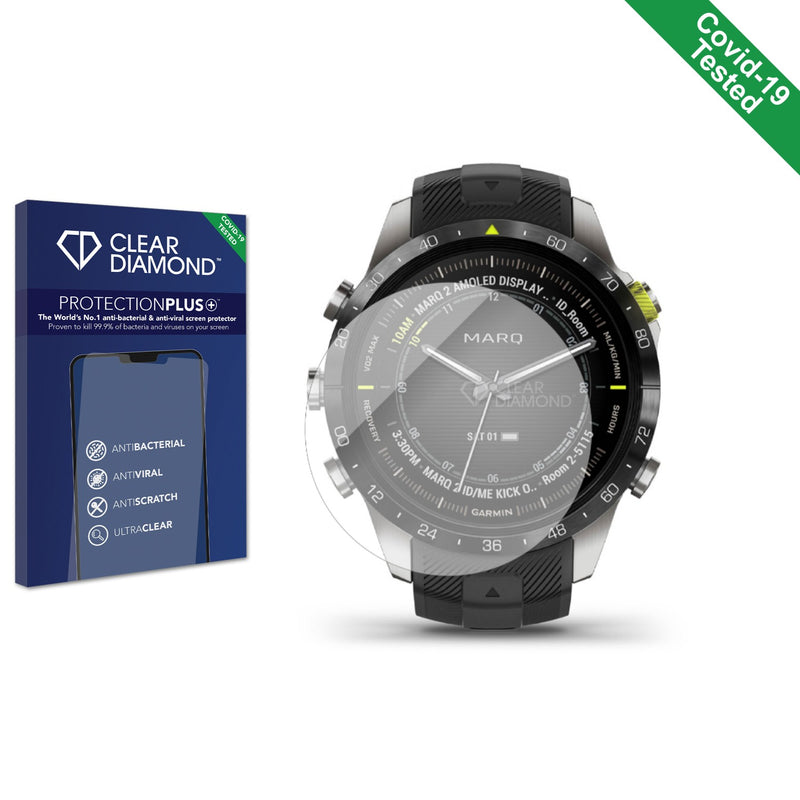 Clear Diamond Anti-viral Screen Protector for Garmin Marq Athlete Gen 2