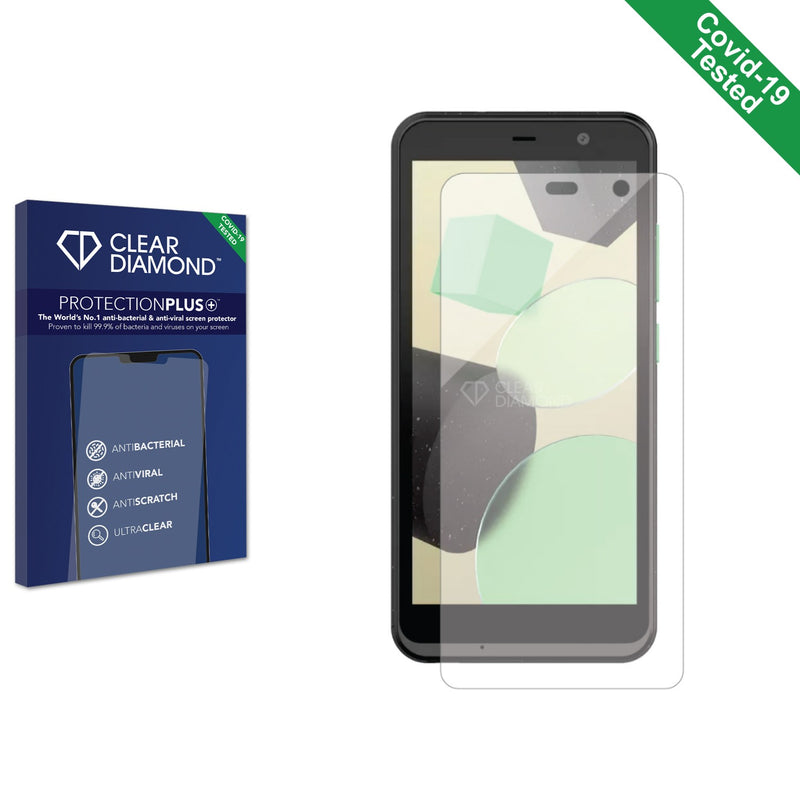 Clear Diamond Anti-viral Screen Protector for One NZ Smart Green