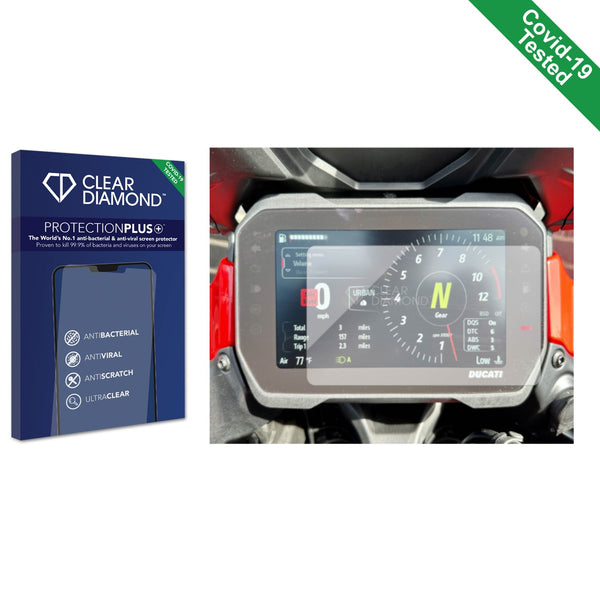 Clear Diamond Anti-viral Screen Protector for Ducati Multistrada V4 Pikes Peak 2023