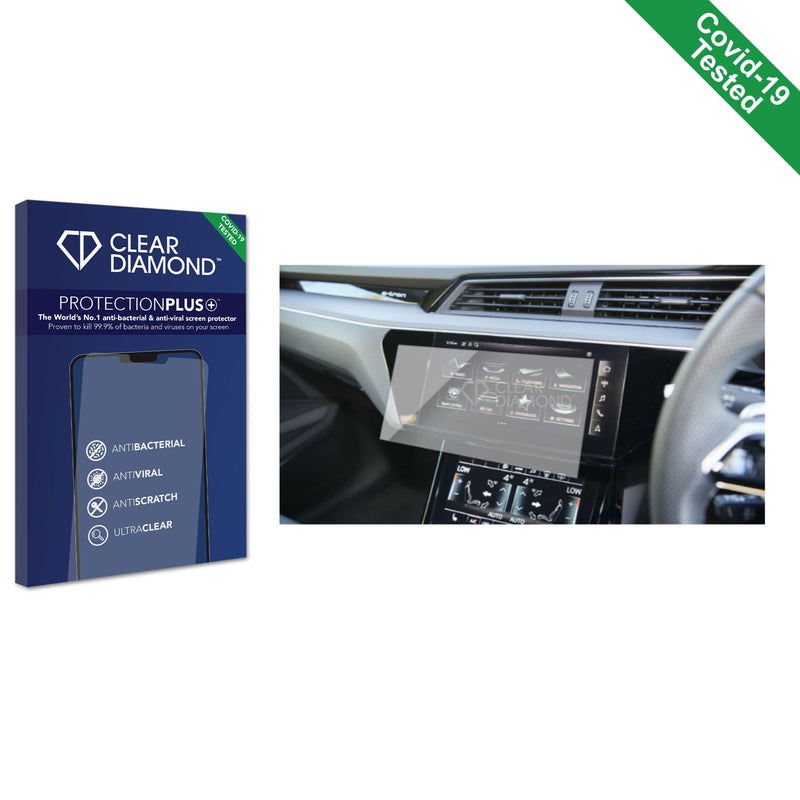 Clear Diamond Anti-viral Screen Protector for Audi E-tron 50 2022 Infotainment System