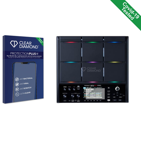 Clear Diamond Anti-viral Screen Protector for Roland SPD-SX PRO