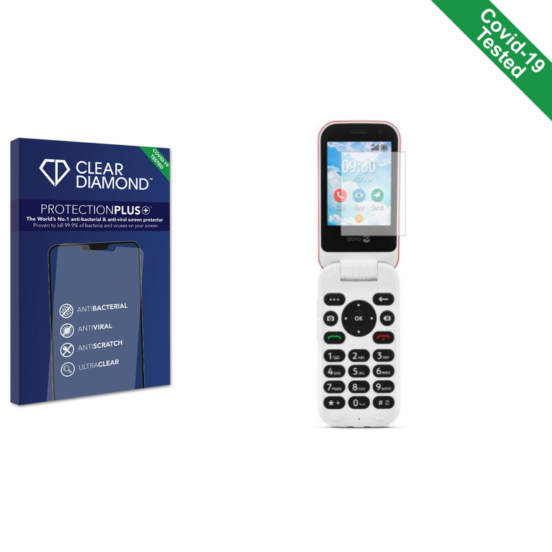 Clear Diamond Anti-viral Screen Protector for Doro 7080