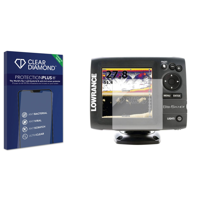 Anti-bacterial Screen Protector for Lowrance Elite 5X Sounder