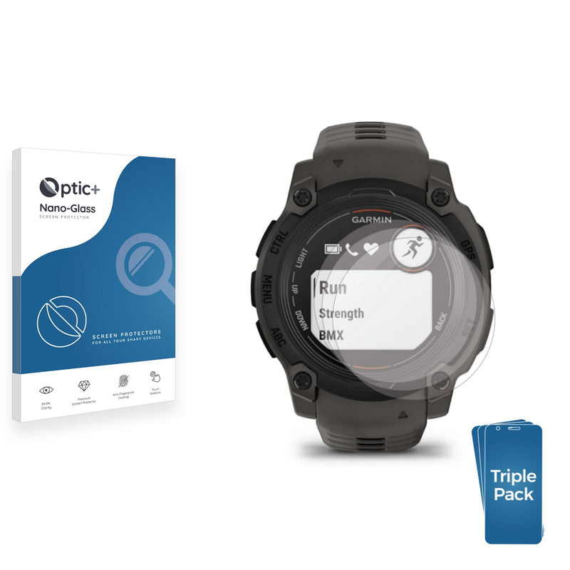 Optic+ Nano Glass Screen Protector for Garmin Instinct E (40mm)