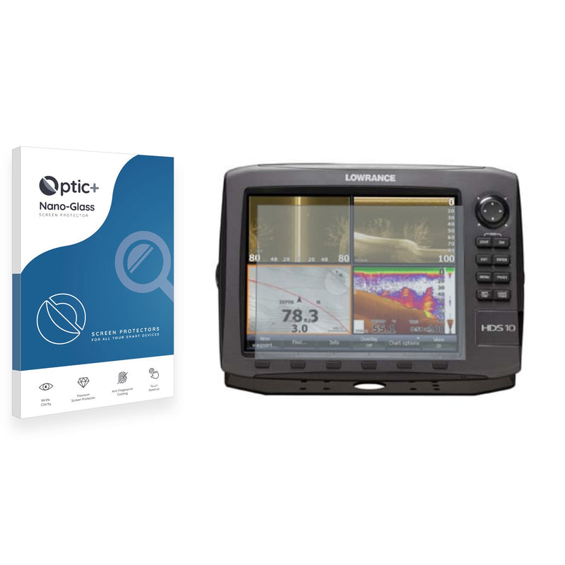 Optic+ Nano Glass Screen Protector for Lowrance HDS-10 Gen2