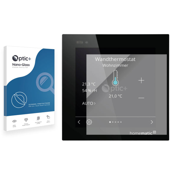 Optic+ Nano Glass Screen Protector for homematic IP Wired Glass Display - plus (HmIPW-WGD-PL)