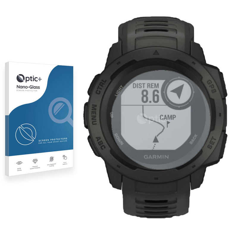 Optic+ Nano Glass Screen Protector for Garmin Instinct Tactical Edition