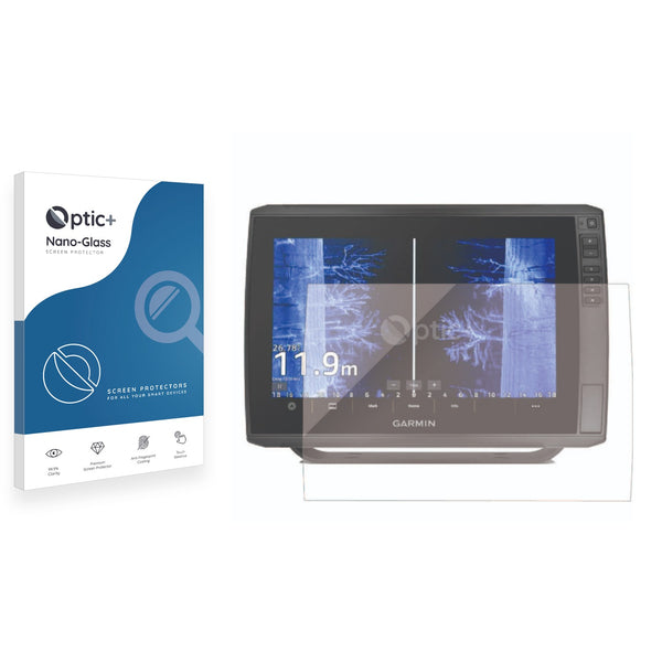 Optic+ Nano Glass Screen Protector for Garmin ECHOMAP Ultra 2 12" Chartplotter