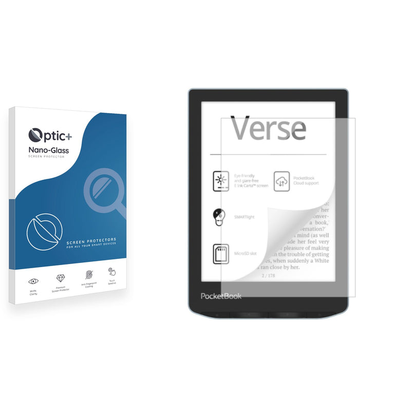 Optic+ Nano Glass Screen Protector for PocketBook Verse