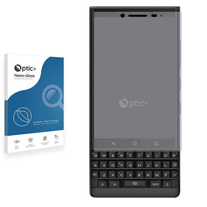 Optic+ Nano Glass Screen Protector for BlackBerry Key2